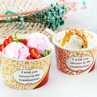 Biodegradable Custom Disposable Color Ice Cream Cup