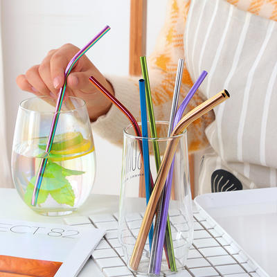 Color Stainless Steel Straw Set